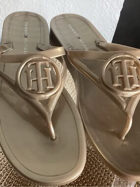Tommy Hilfiger Translucent Taupe Jelly Slide